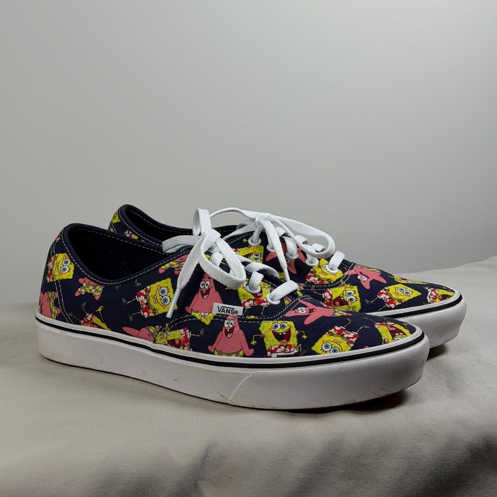 Vans ComfyCush SpongeBob SquarePants Patrick Star Navy Sneakers Shoes Mens 10
